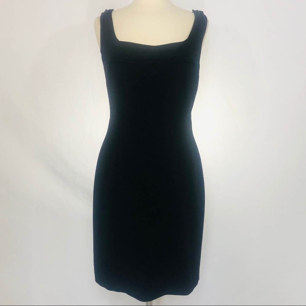 Elie Tahari Black Sleeveless Cocktail Dress Sz 10